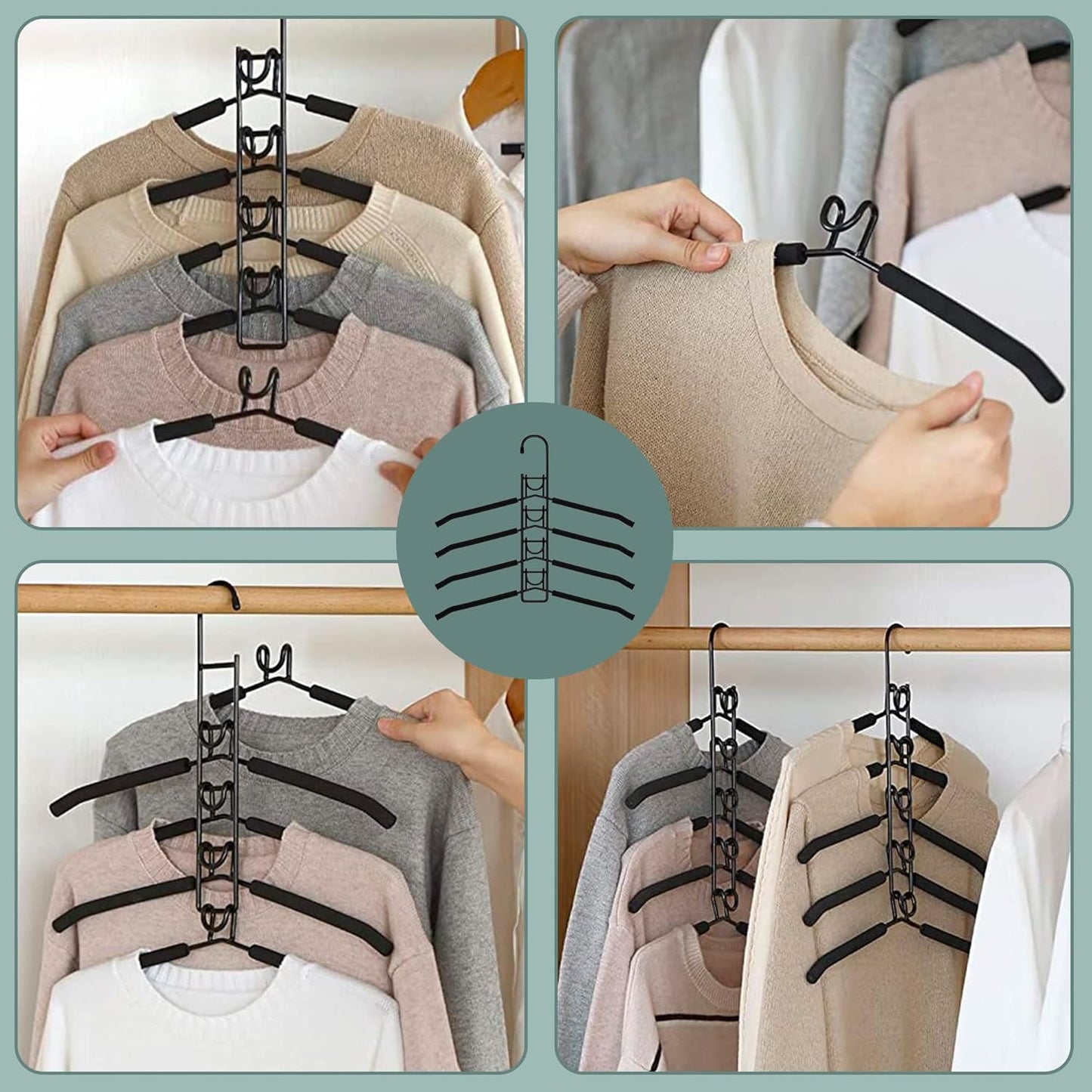 5 In 1 Hangers Space Saving