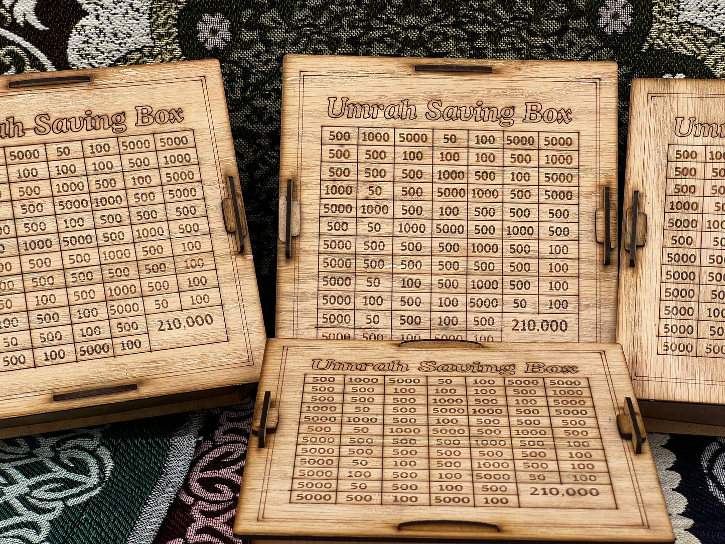 AZADI DEAL: 2 Umrah Saving Boxes + Free Prayer Mat Gift