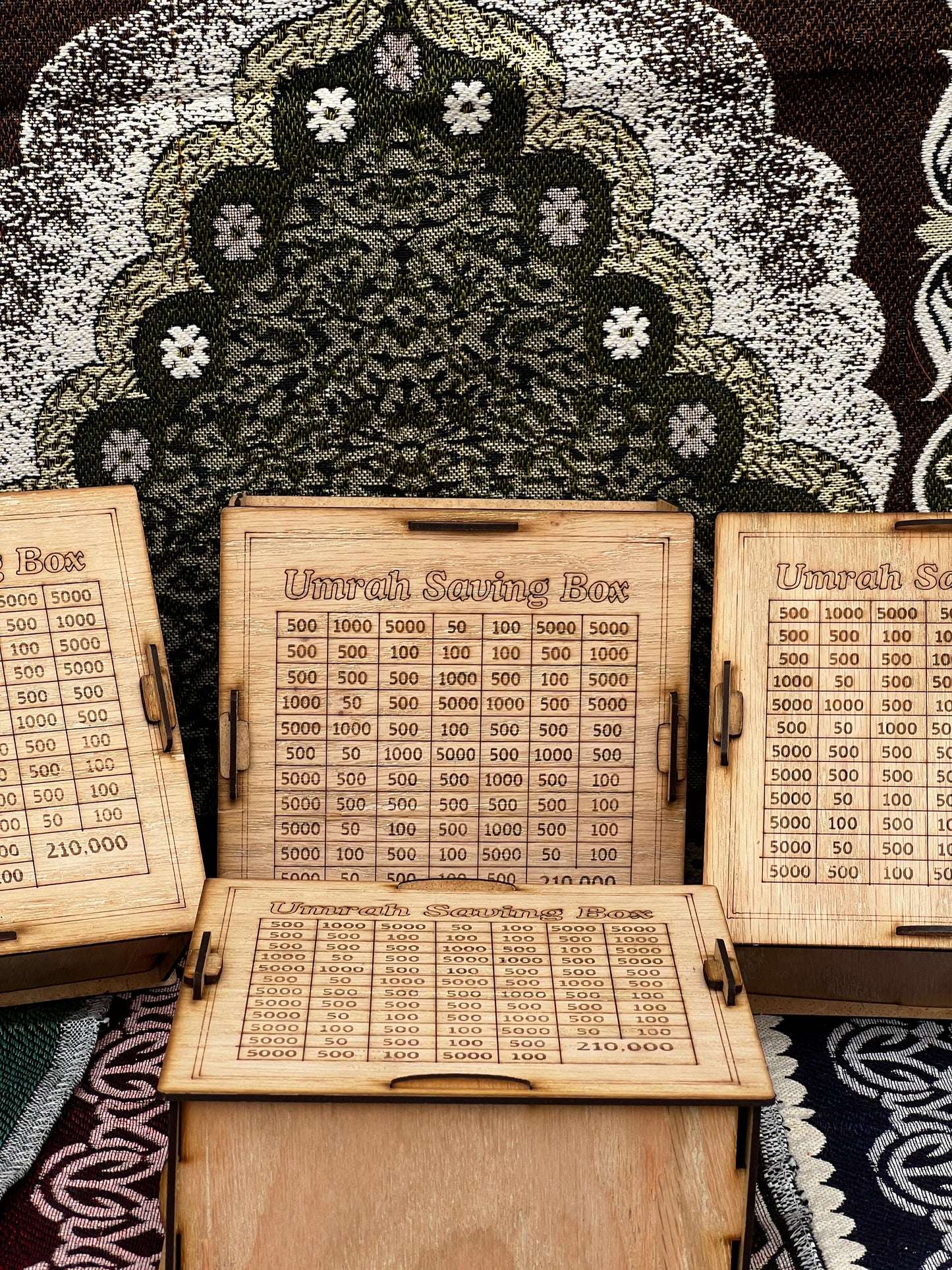 AZADI DEAL: 2 Umrah Saving Boxes + Free Prayer Mat Gift