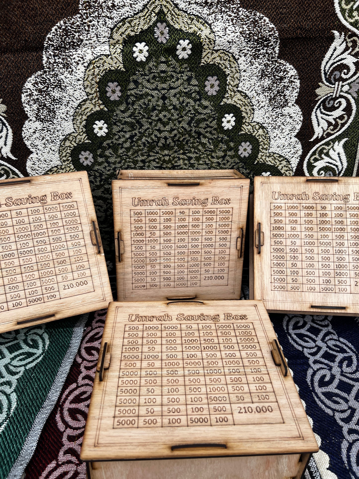 AZADI DEAL: 2 Umrah Saving Boxes + Free Prayer Mat Gift