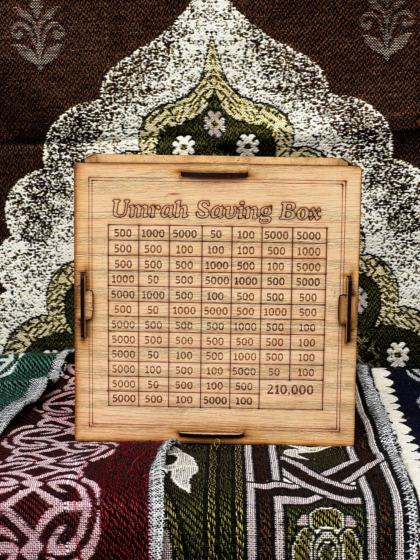 AZADI DEAL: 2 Umrah Saving Boxes + Free Prayer Mat Gift