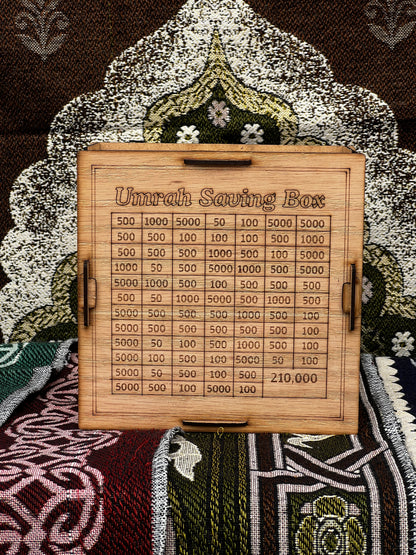 AZADI DEAL: 2 Umrah Saving Boxes + Free Prayer Mat Gift