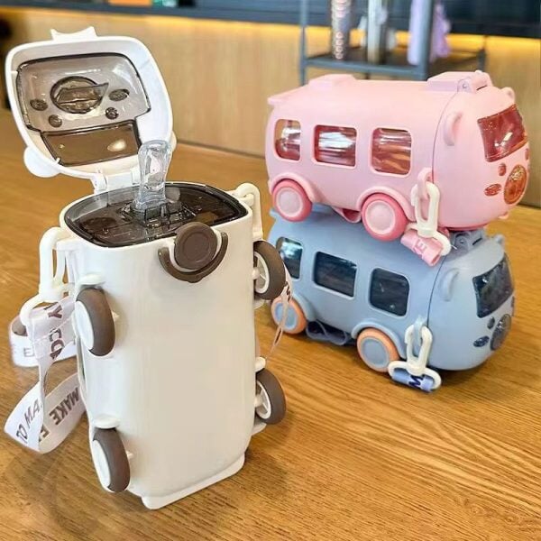 Kids Cute Bear Baby Bus Tritan Water Bottle CKD 