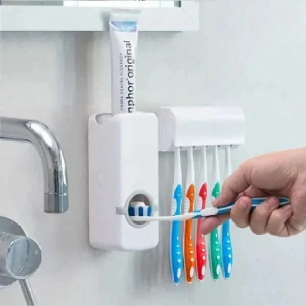 Tooth Paste Dispenser With 5 Brush Holder CKD 